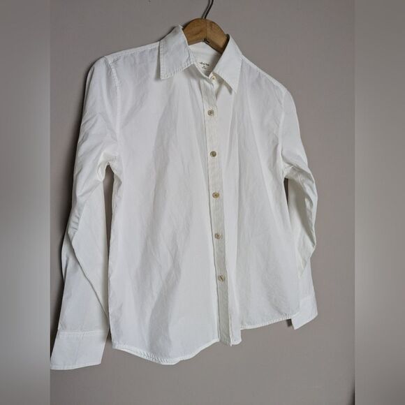 Aritzia Wilfred women's White Button Down Shirt – 2XS, Minimal Classic Style - Picture 2 of 8